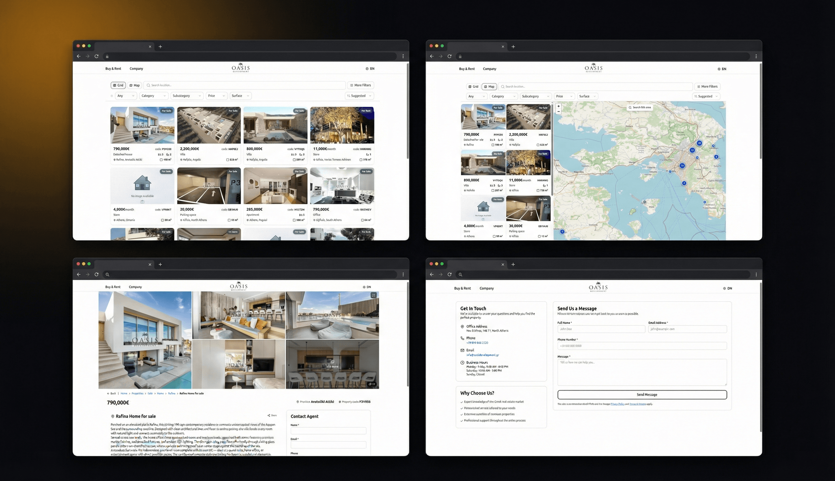 Oasis Development — Greek real estate platform