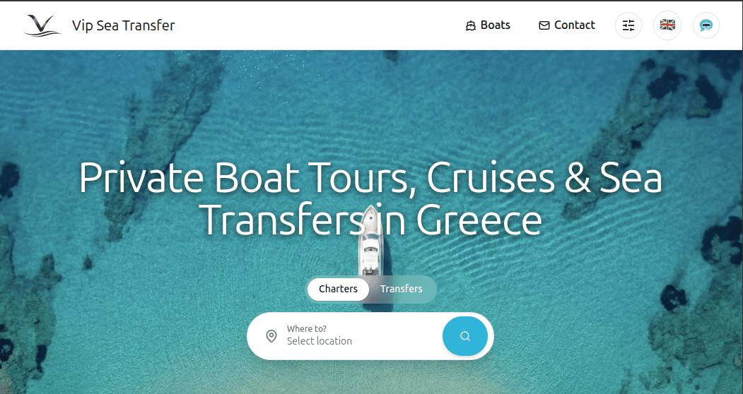 Vip Sea Transfer — Boat charter and sea transfer platform