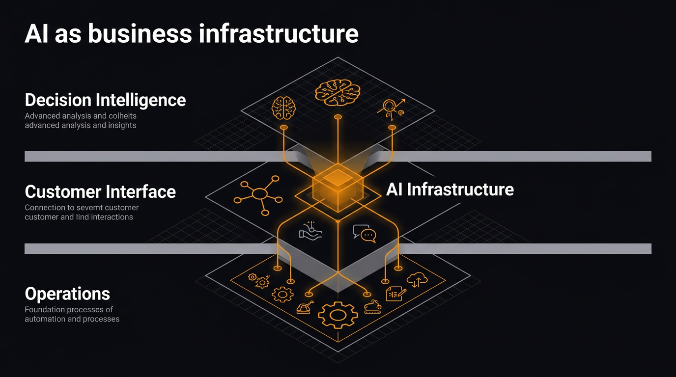 Η AI ως επιχειρηματική υποδομή — από τις λειτουργίες έως την ευφυΐα αποφάσεων